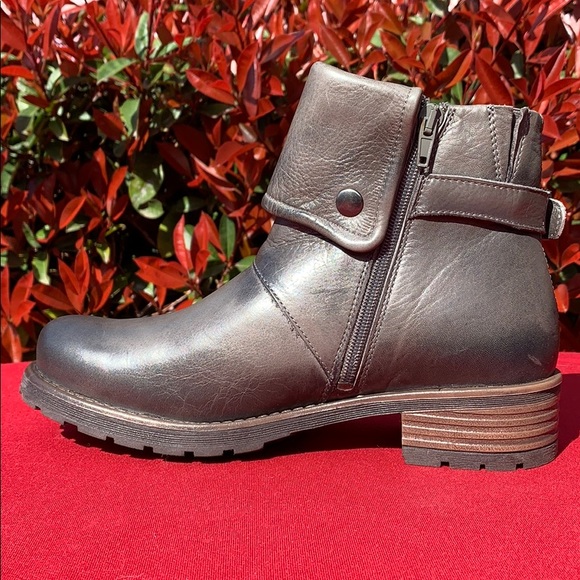 Jafa 492 Graphite Cuffed Ankle Boots Size 38 - Picture 3 of 10